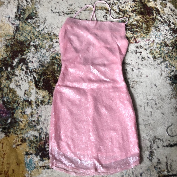 Hello Molly pink sequins party dress, size 4,new - Picture 3 of 10